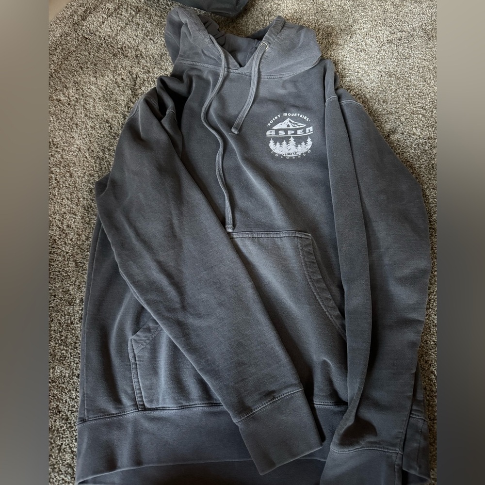 Aspen Colorado Hoodie Grey
